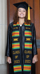 AF6-CLASS OF 2023 KENTE STOLE-"ROYALTY, KEY TO SUCCESS, WEALTH AND RICHES"