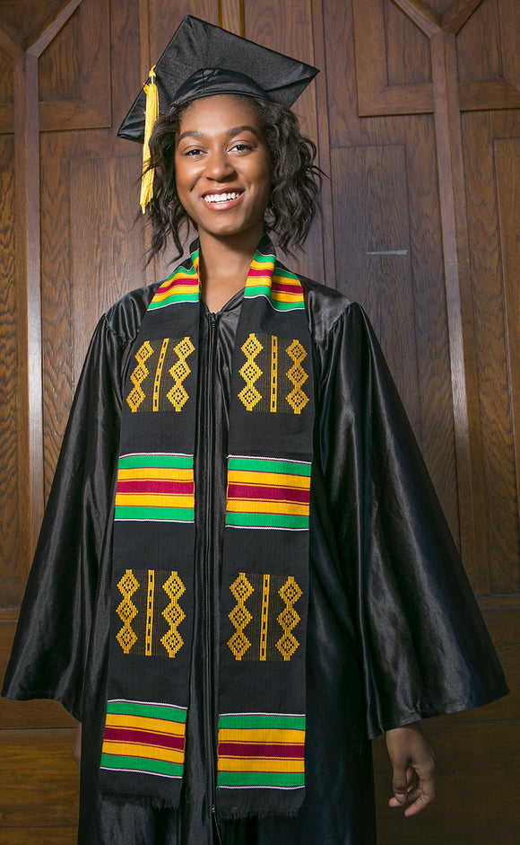 TL22-PLAIN KENTE STOLE-NOBILITY AND HONOR