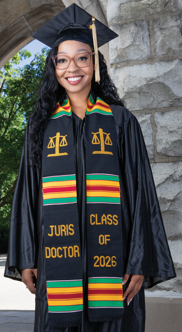 AF3JD-Class of 2026 Juris Doctor Graduation Stole | Scales of